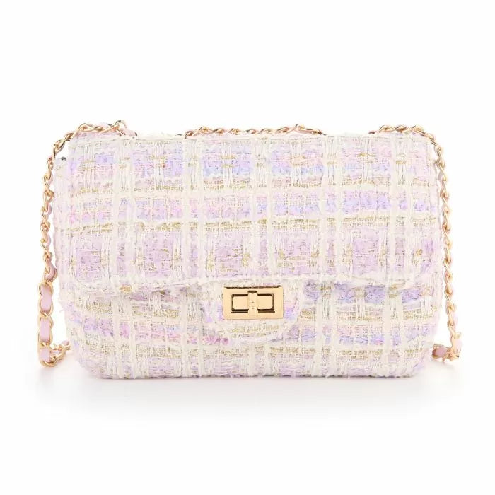 TWEED BAG lilac