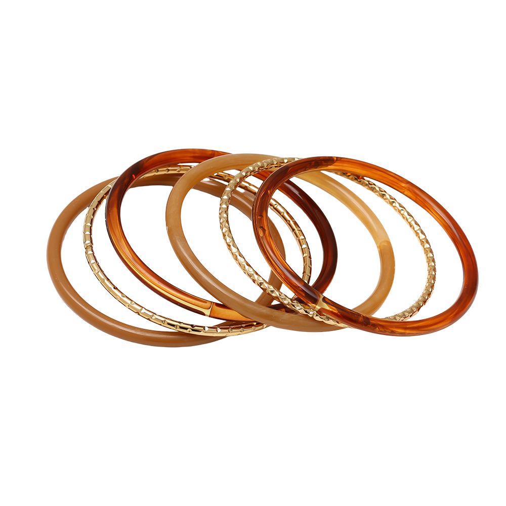 BANGLE STACK brown