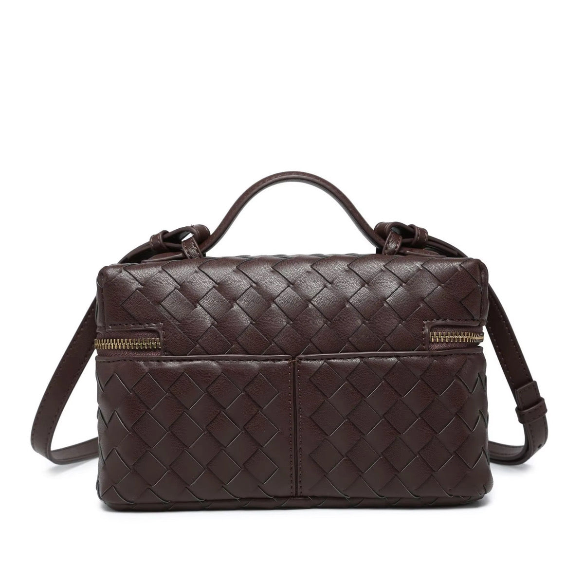 WOVEN BAG dark red