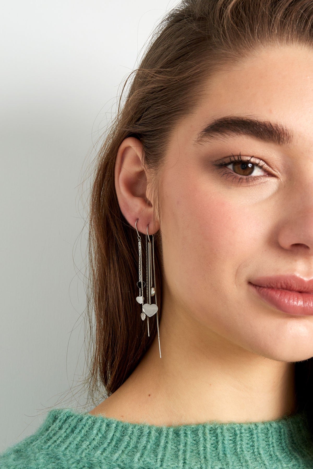 DRIPPING 2 HEARTS earrings