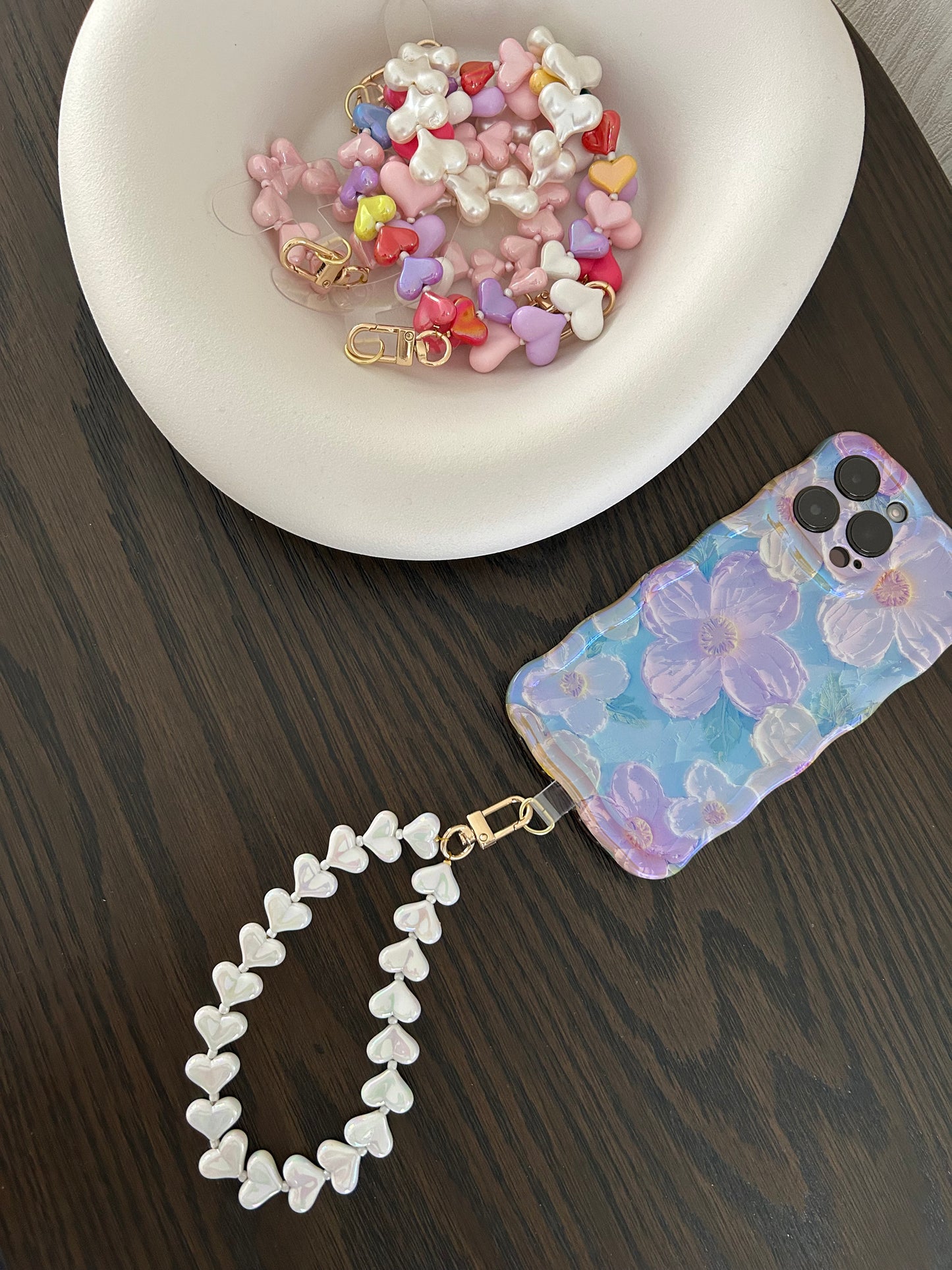 HEARTBEAT WHITE phone cord