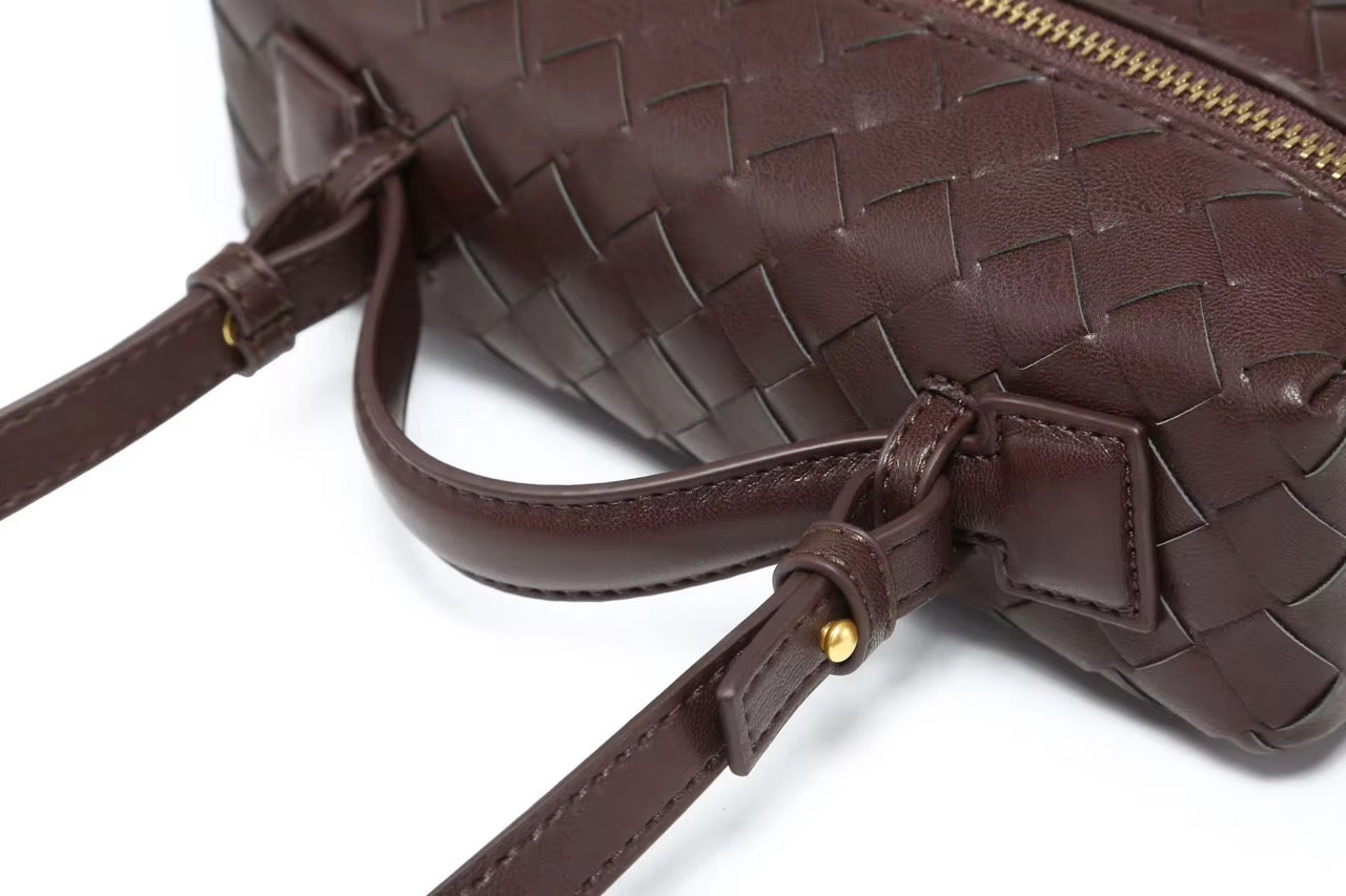 WOVEN BAG dark red