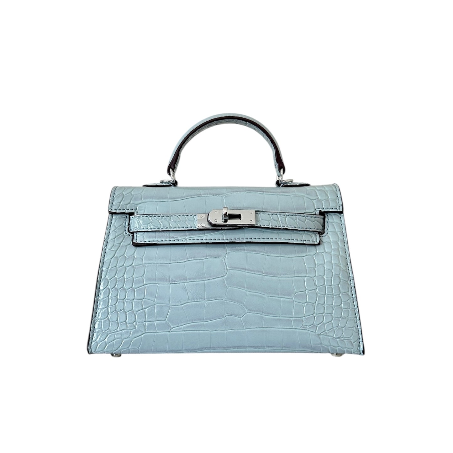 LOLA CROC BAG ice blue