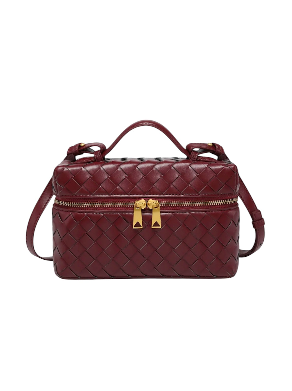 WOVEN BAG dark red