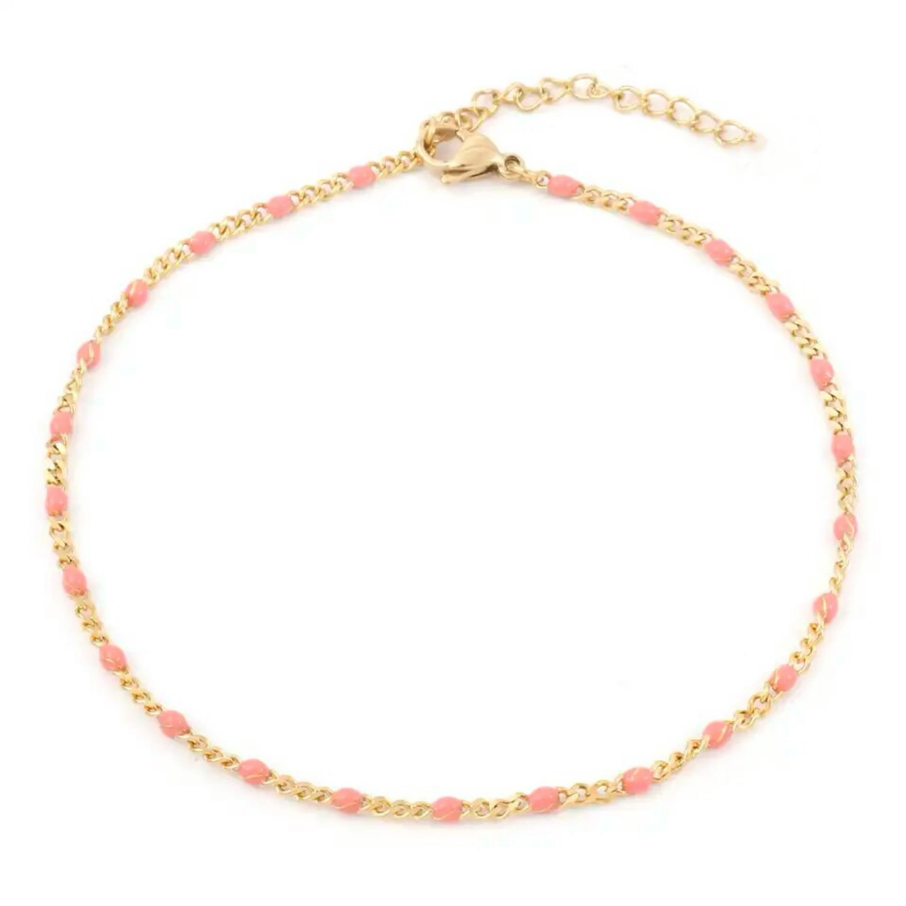BOHO ANKLET pink