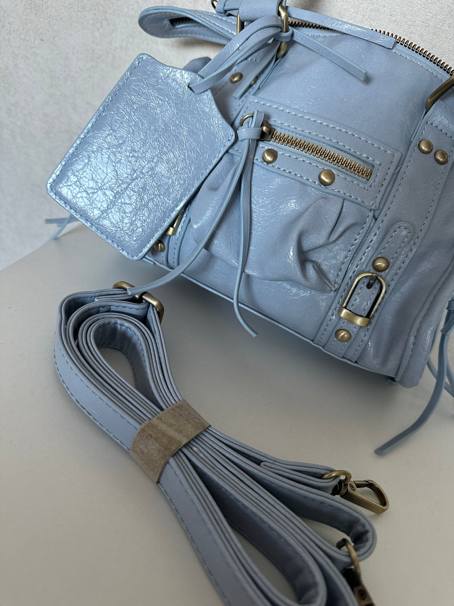 CITY BAG S shiny blue