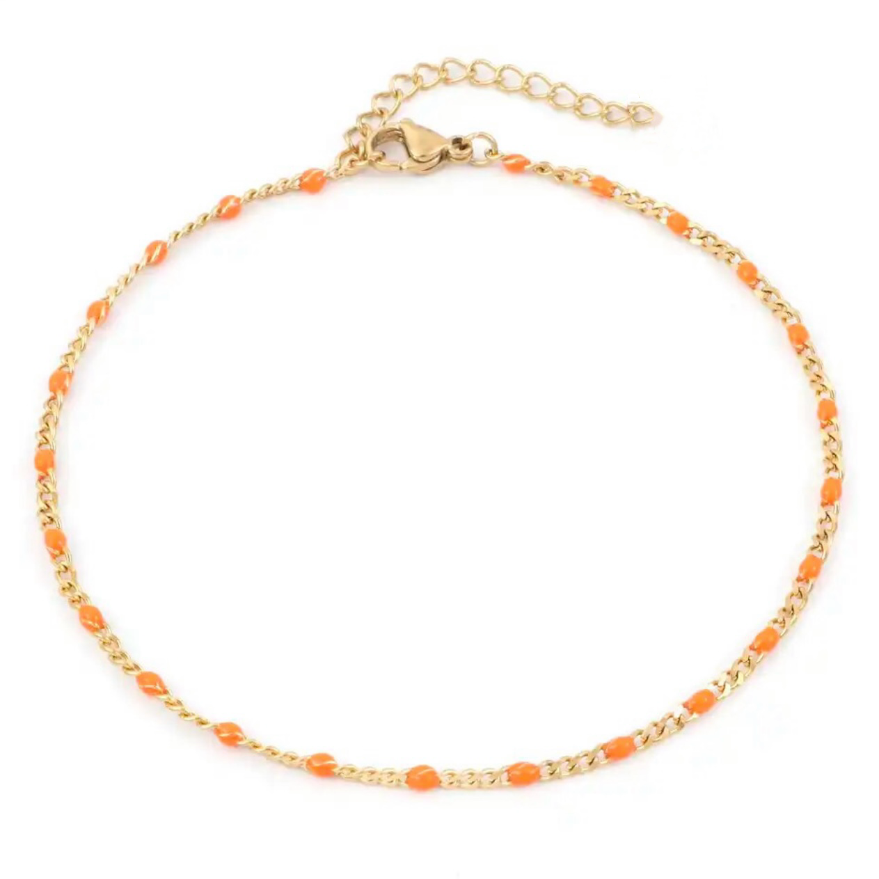 BOHO ANKLET orange