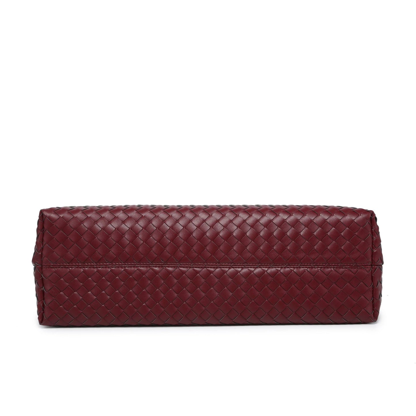 WOVEN TOTE BAG dark red