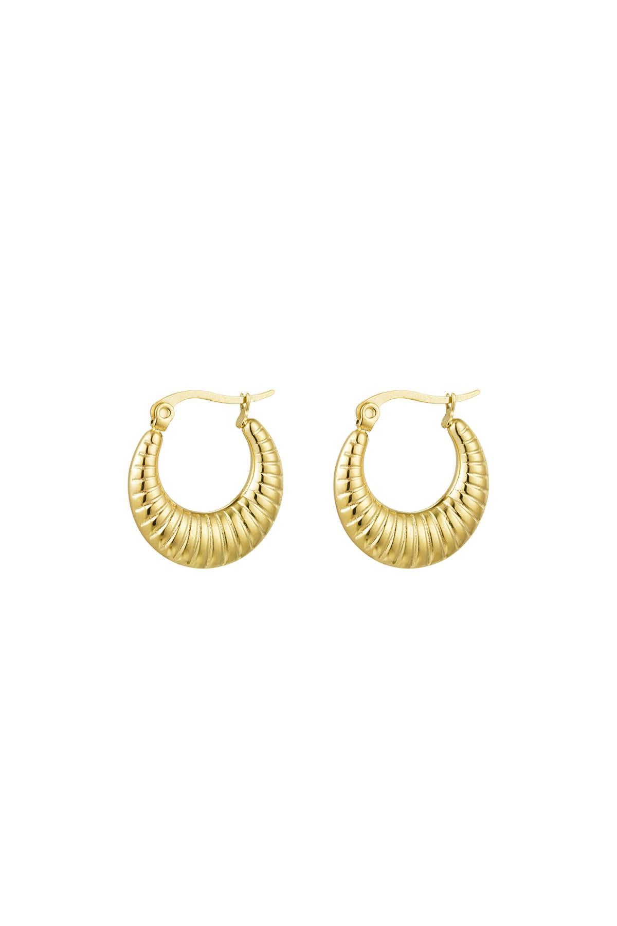 RIBBED BELLA hoops