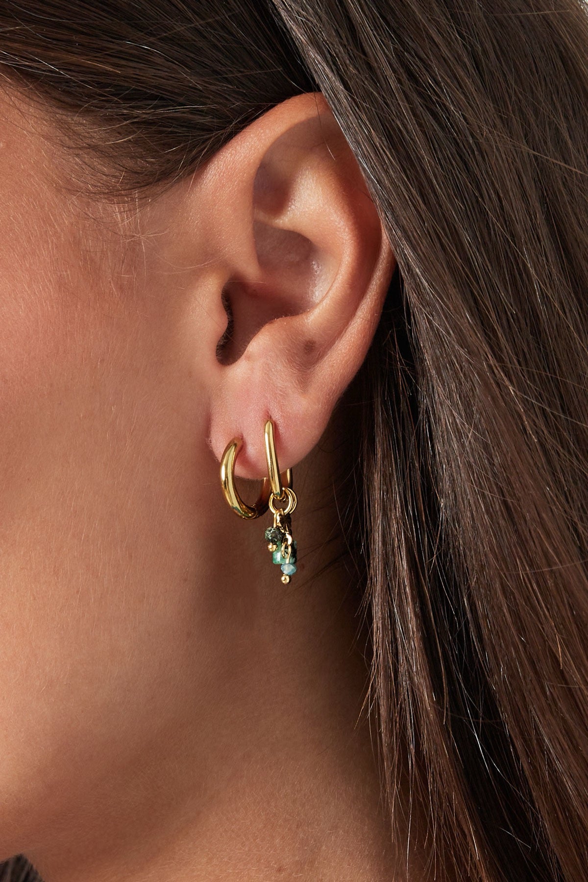 GREEN MARBLE earrings