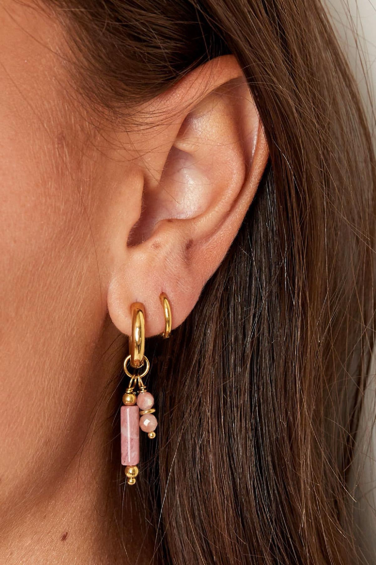 PINKY STONE hoops