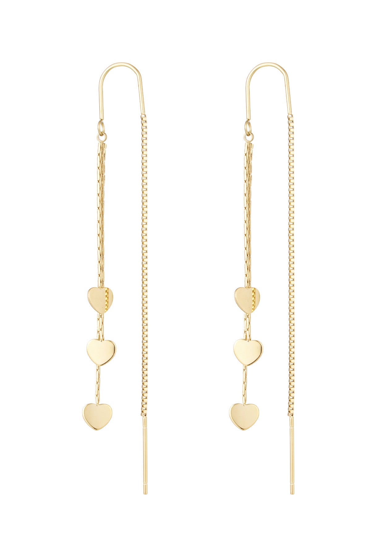 DRIPPING 3 HEARTS earrings