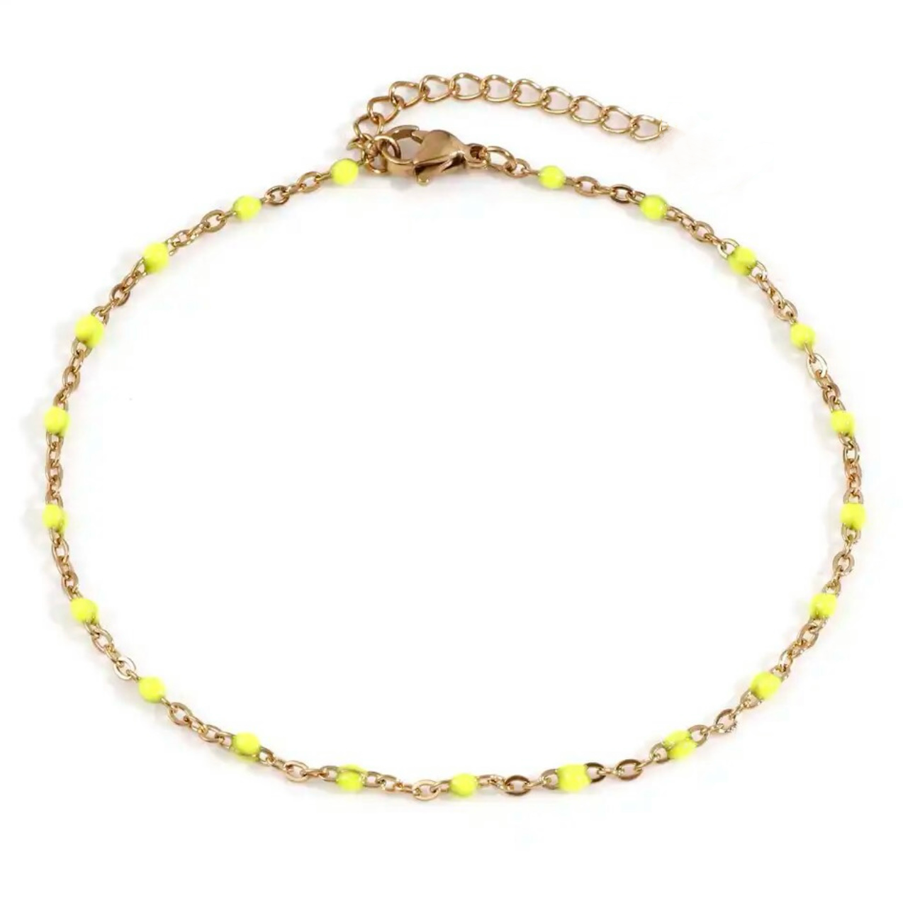 BOHO NEON ANKLET yellow