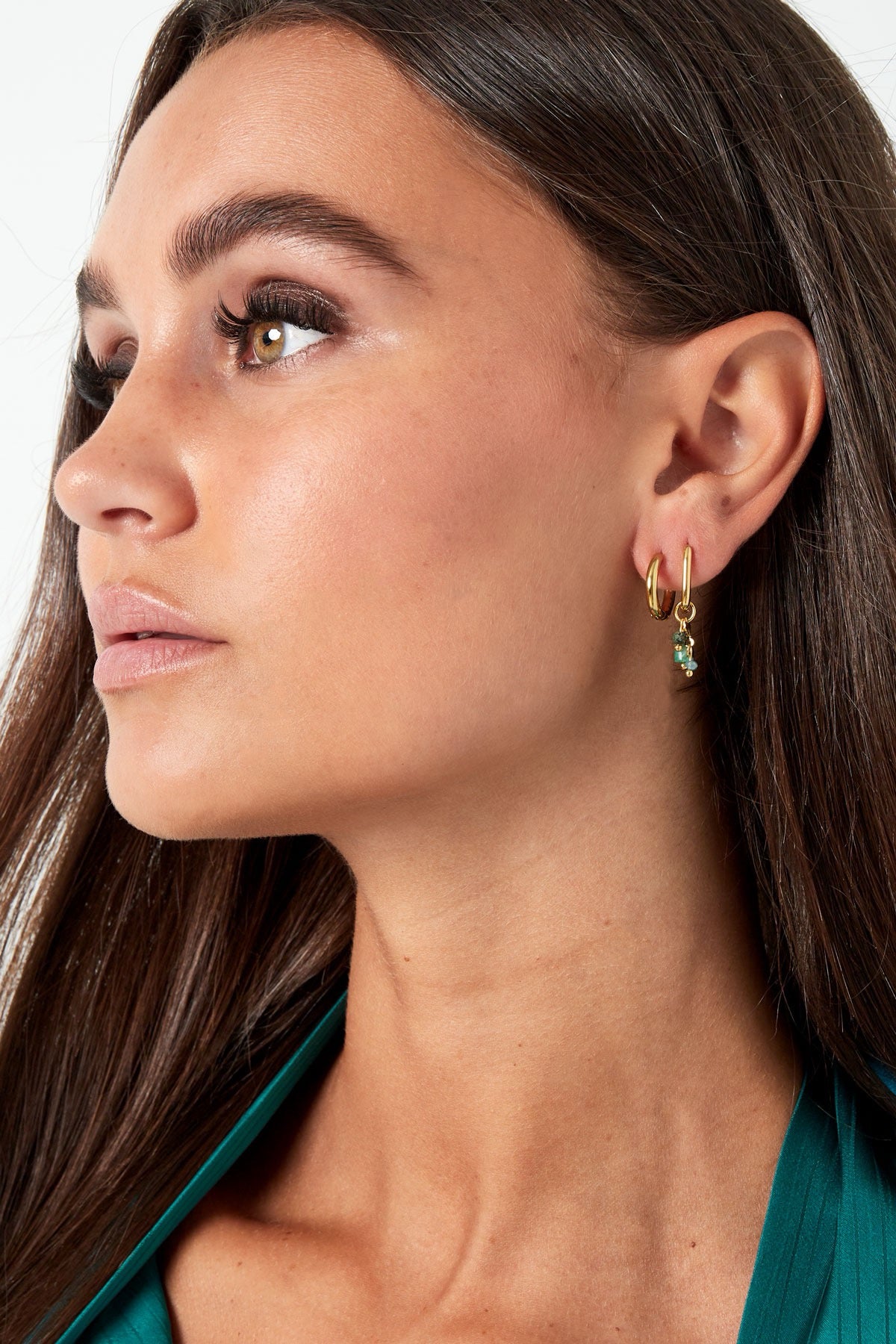GREEN MARBLE earrings