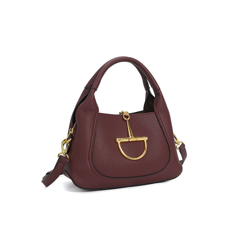 BUCKLE BAG bordeaux