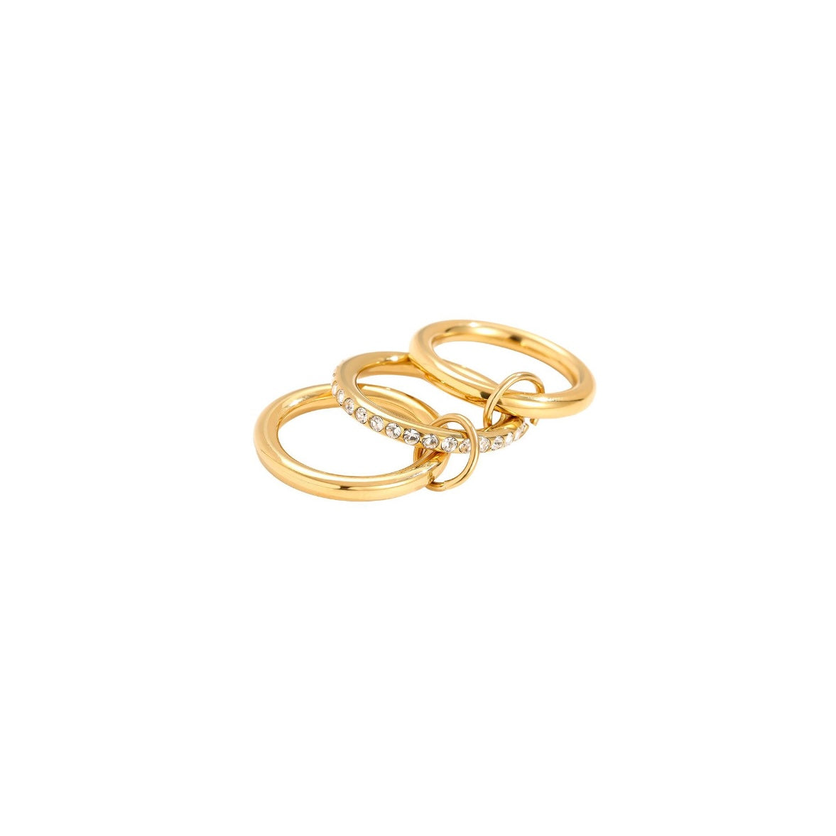 Three Rings Linked TRIPLE LINKED ring – sunnie wear