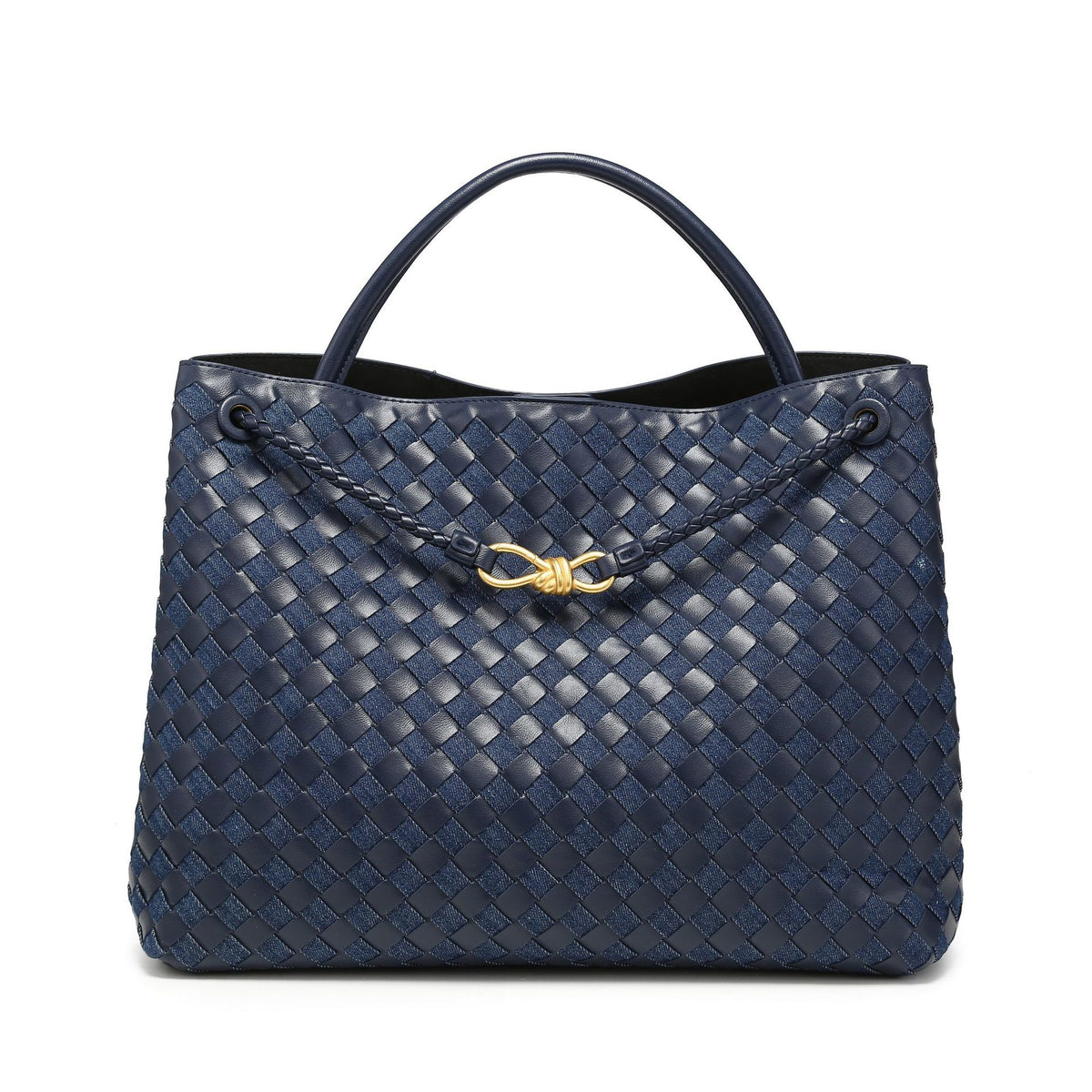 WOVEN MAXI BAG dark denim