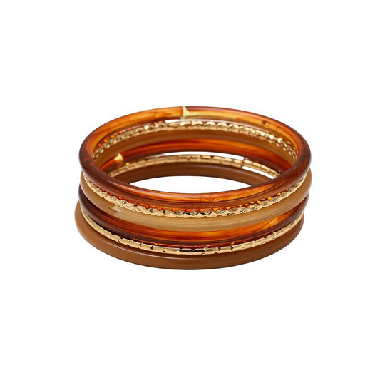 BANGLE STACK brown