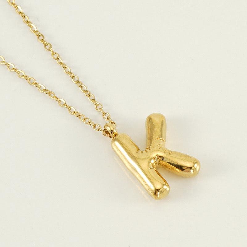 BALLOON INITIAL necklace