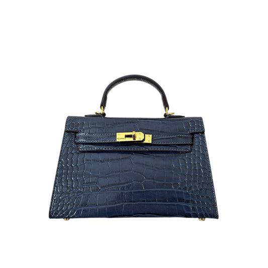 LOLA CROC BAG blueberry