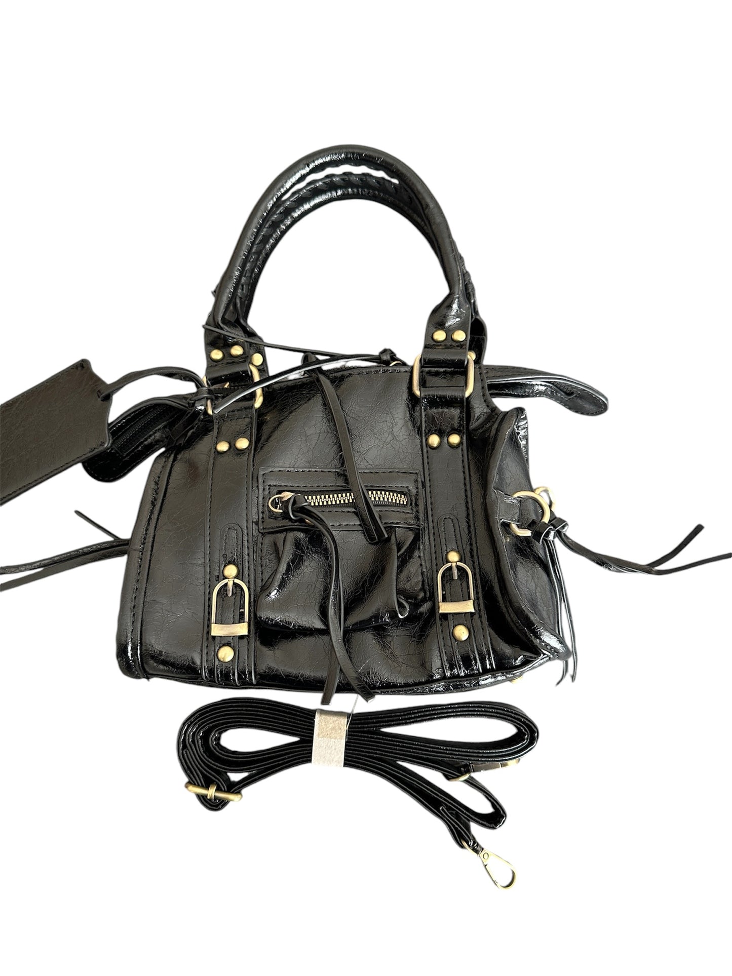 CITY BAG S shiny black