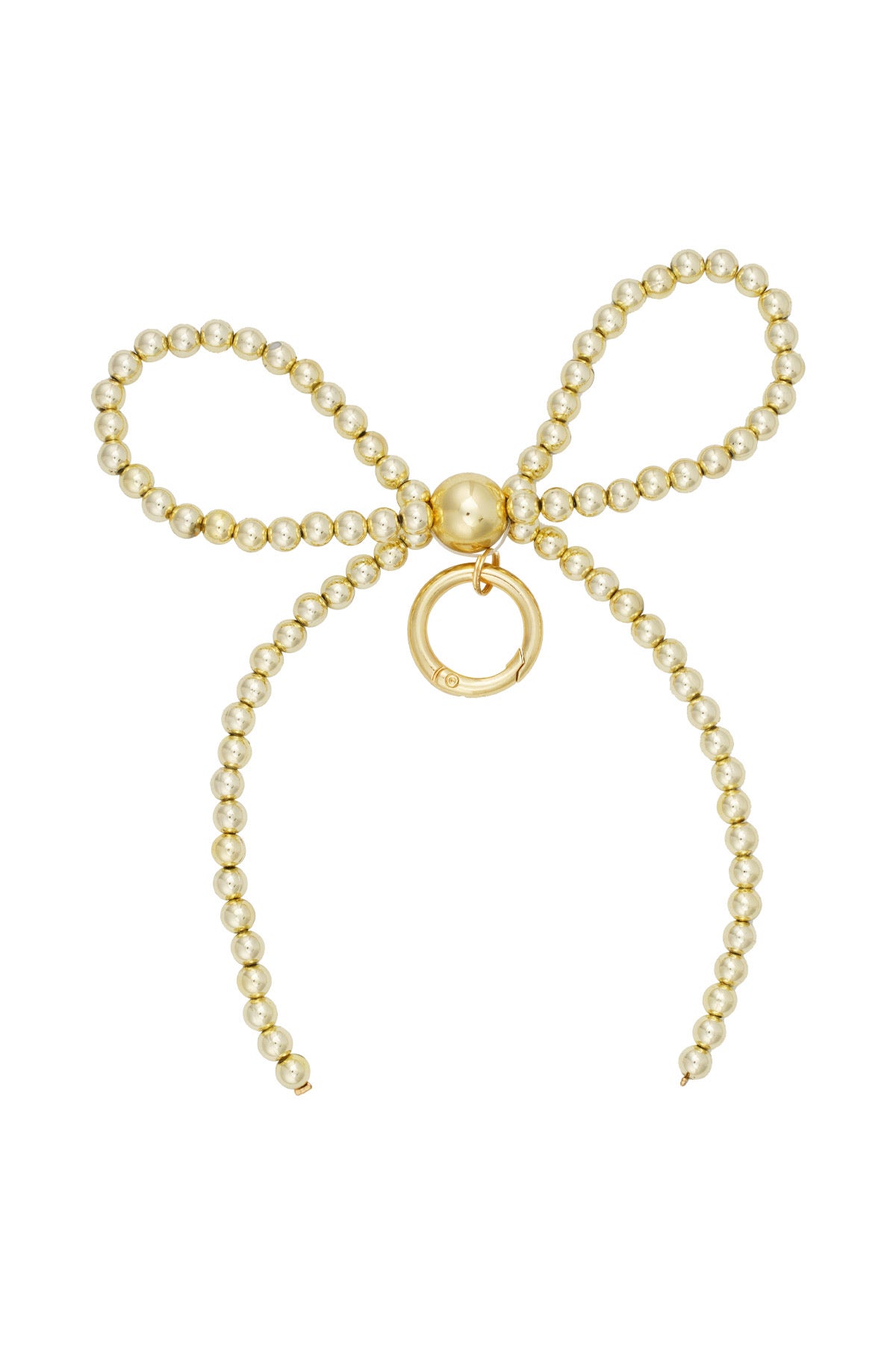 BEADED BOW keychain