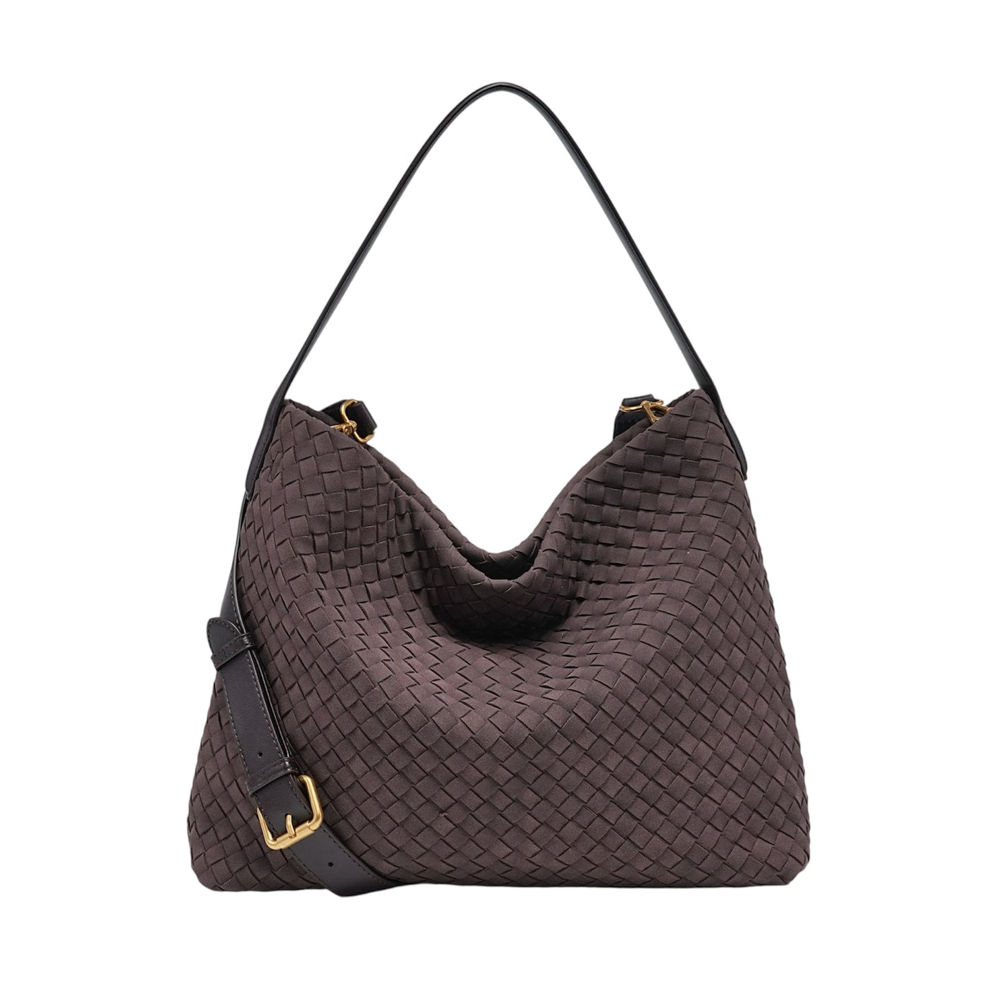 WOVEN HOBO BAG ebony