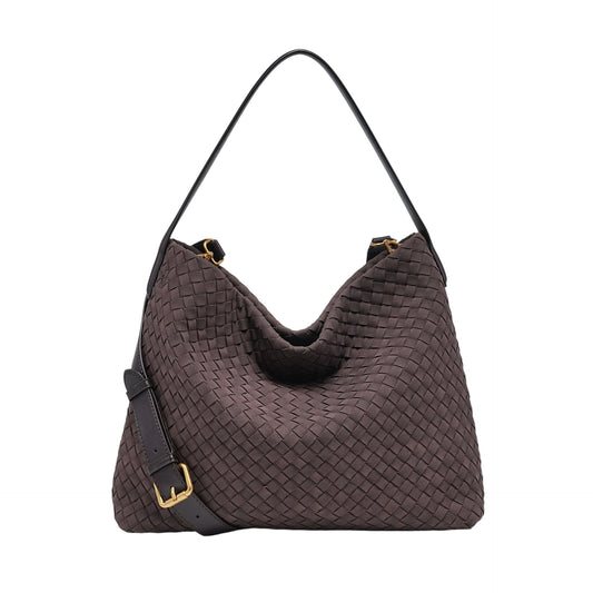 WOVEN HOBO BAG ebony