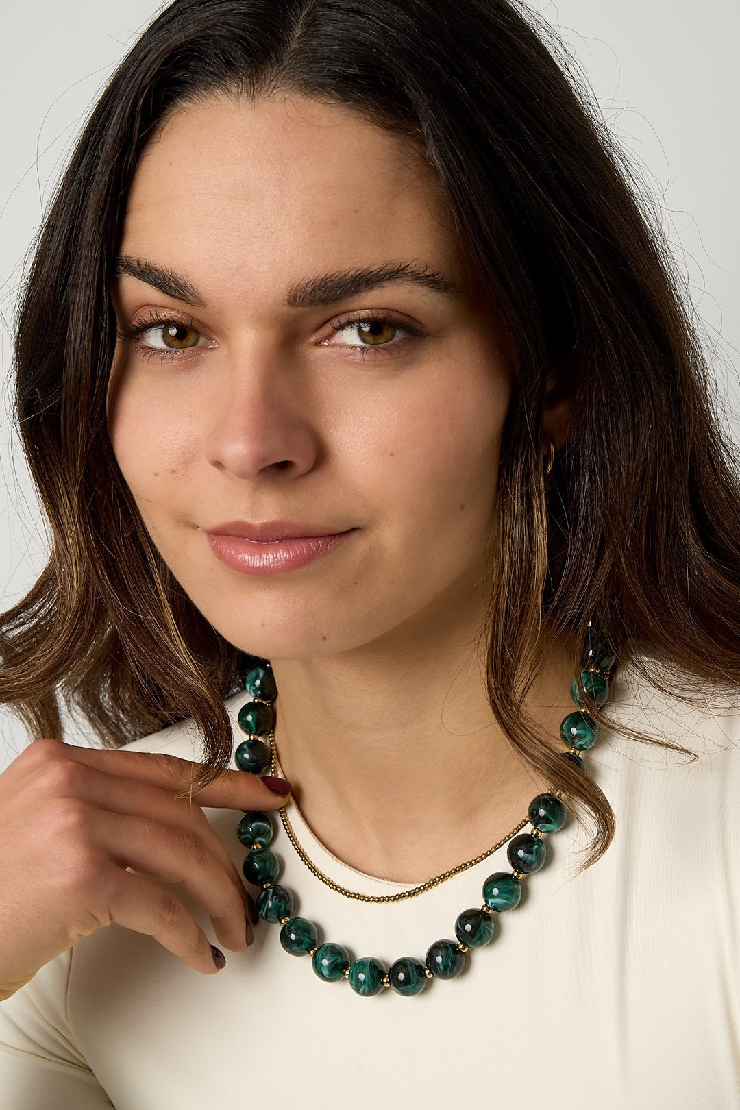 BEAD NECKLACE nude
