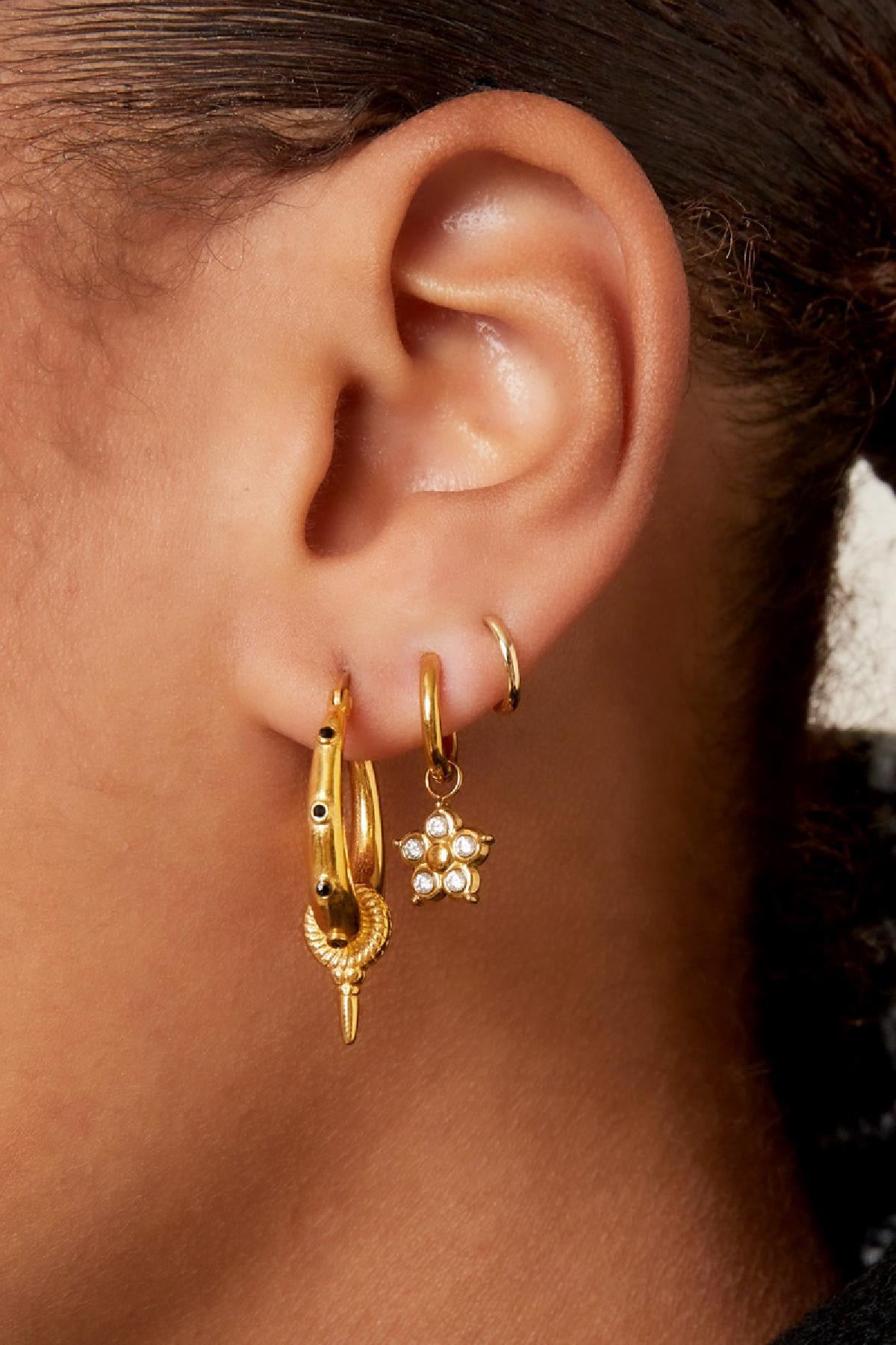 SPARKLY IRIS hoops