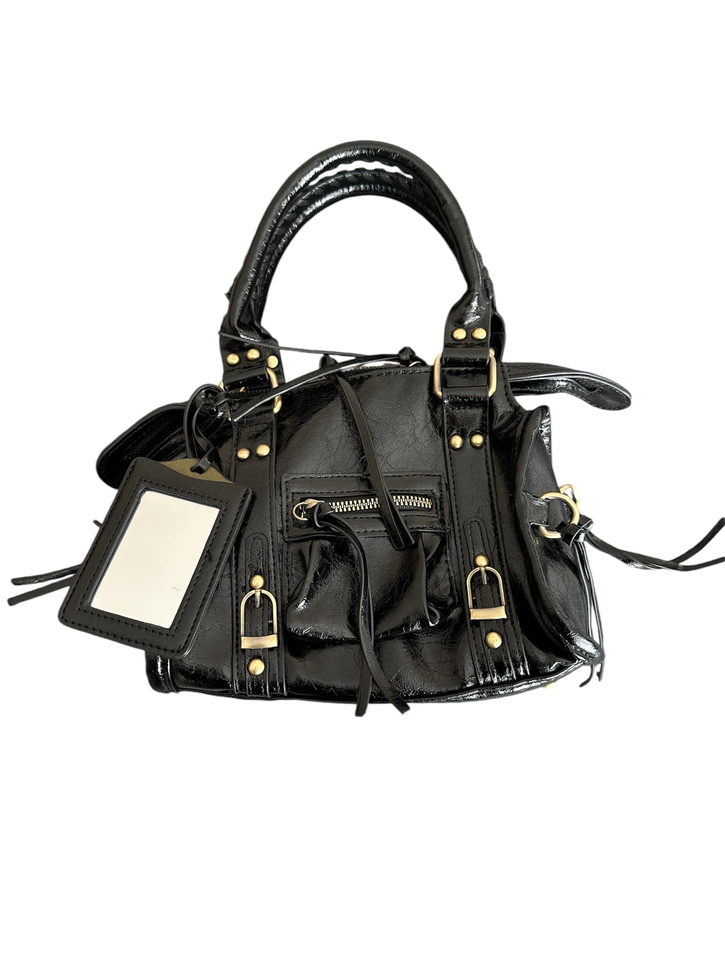 CITY BAG S shiny black
