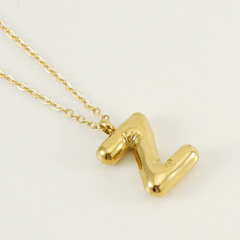 BALLOON INITIAL necklace