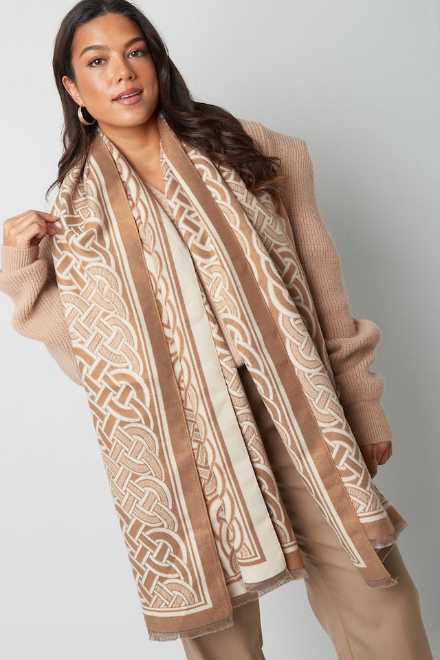 LINK SCARF beige