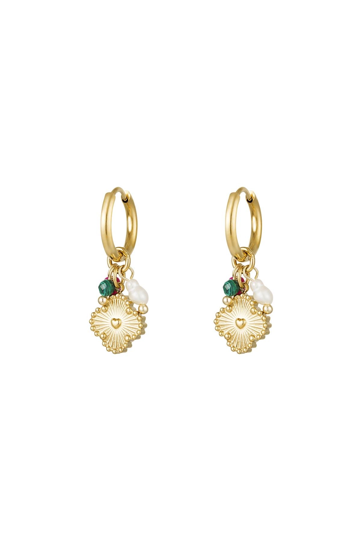 CLOVER BEADS hoops
