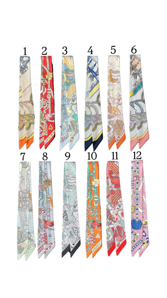 SILKY scarves