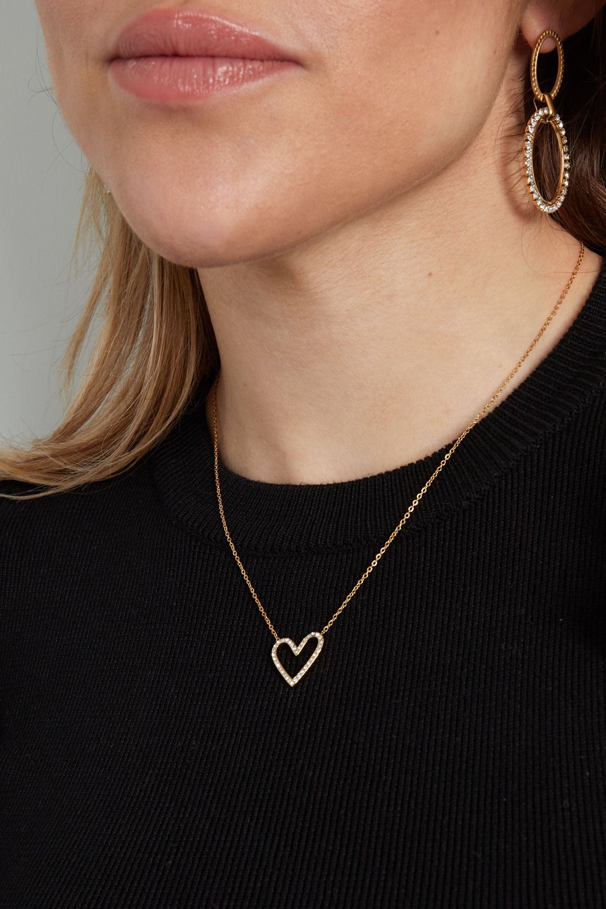 SPARKLY HEART necklace