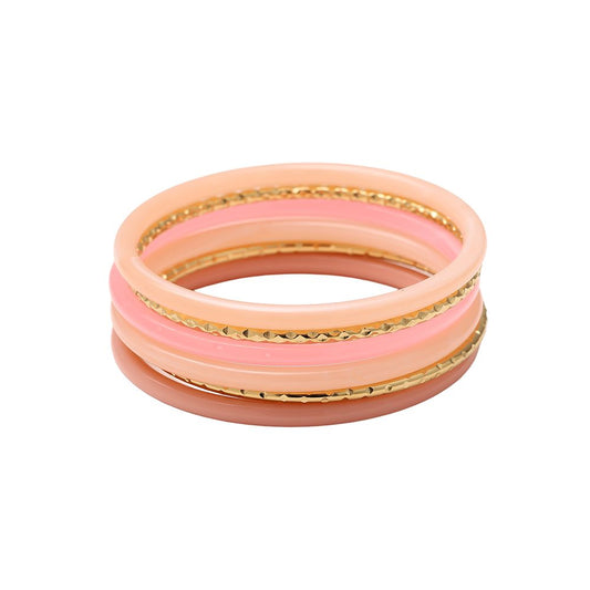 BANGLE STACK pink