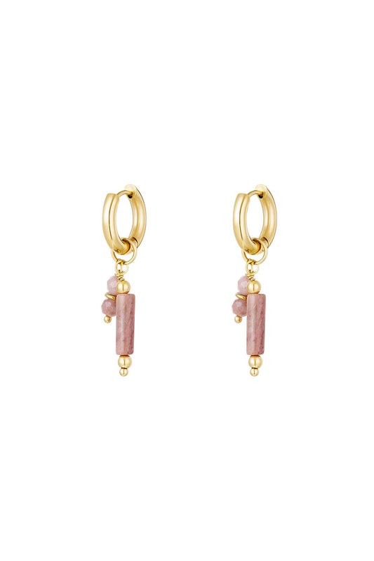 PINKY STONE hoops