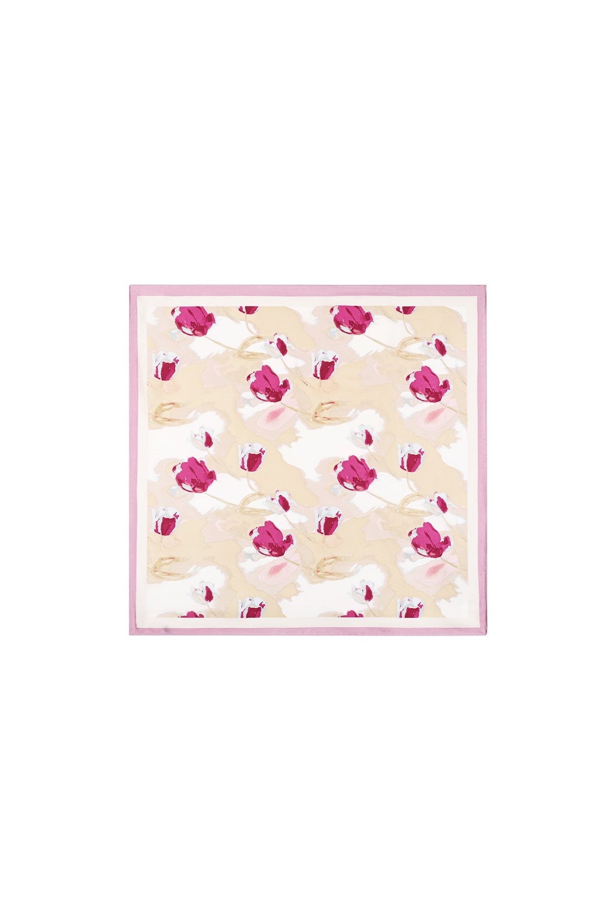 PINK FLOWER scarf