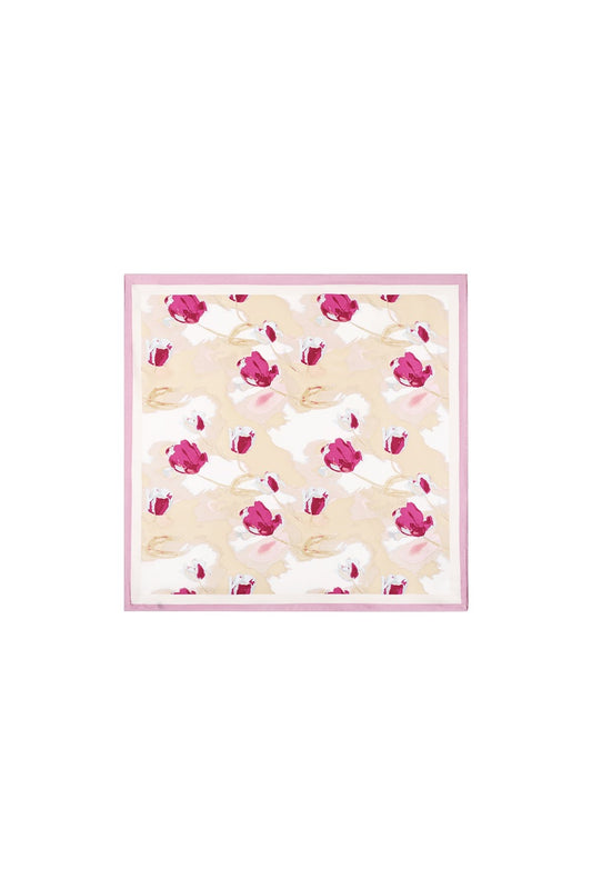 PINK FLOWER scarf