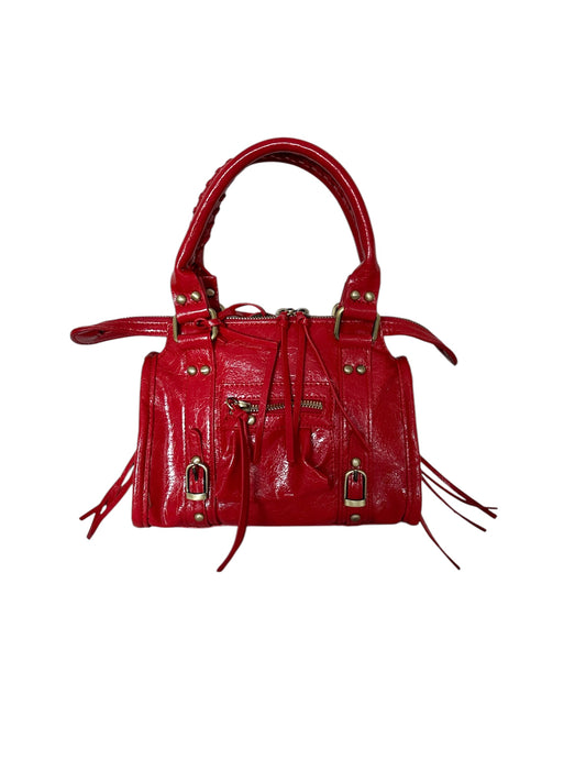 CITY BAG S shiny red