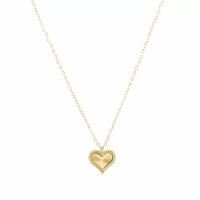 RIBBED HEART necklace