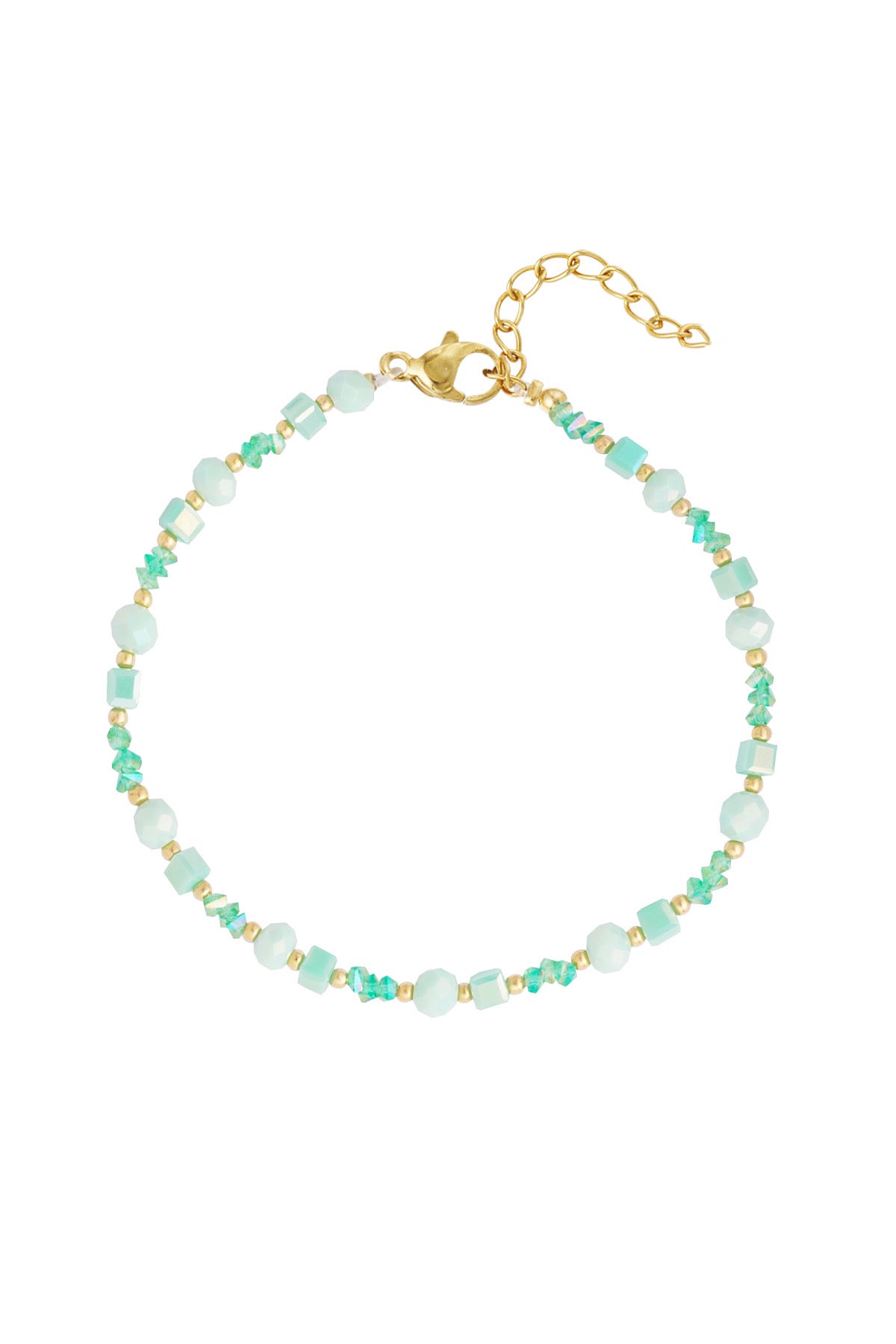 COLOR BEADS ANKLET turquoise