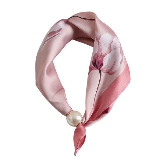 PEARL SCARF pink