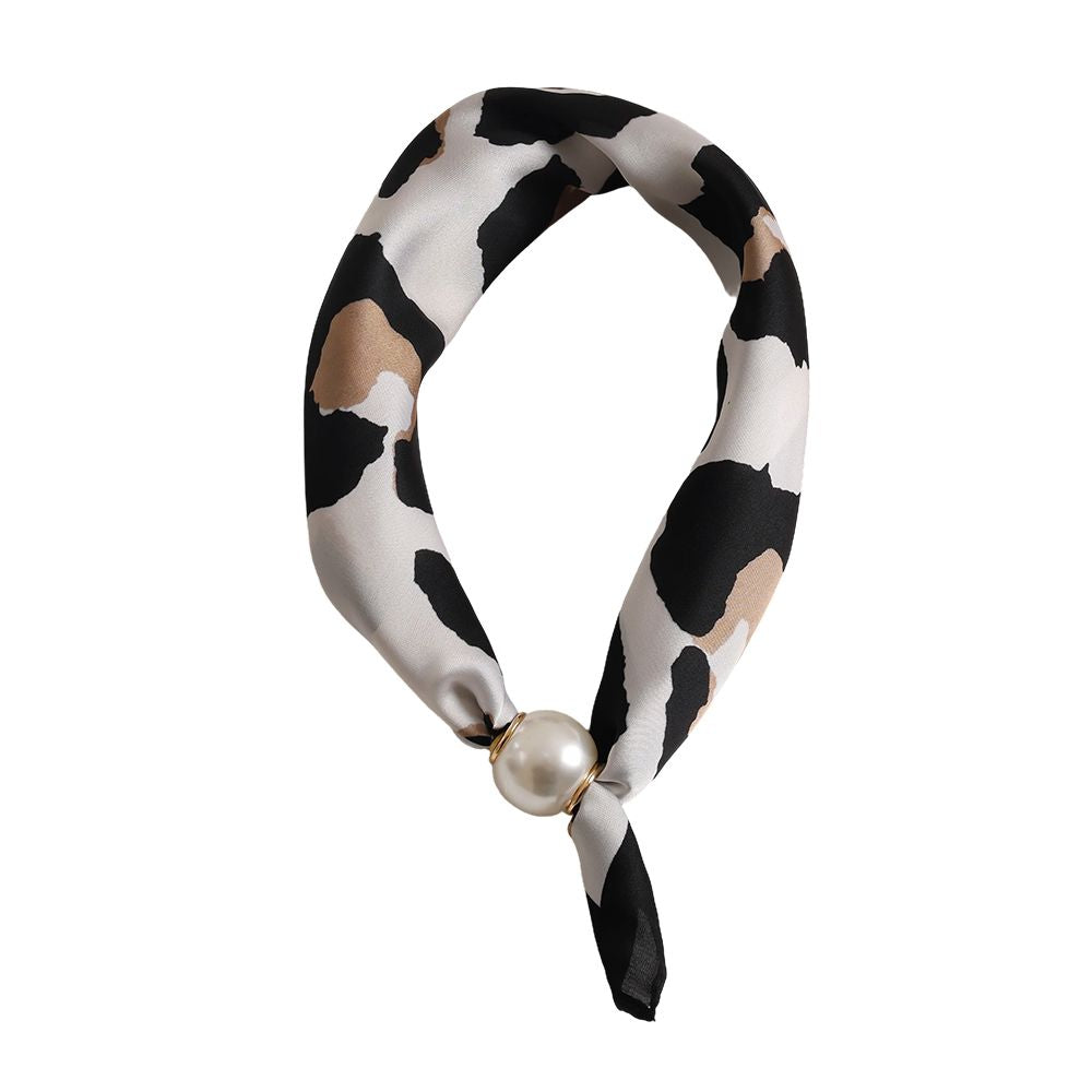 PEARL SCARF leopard