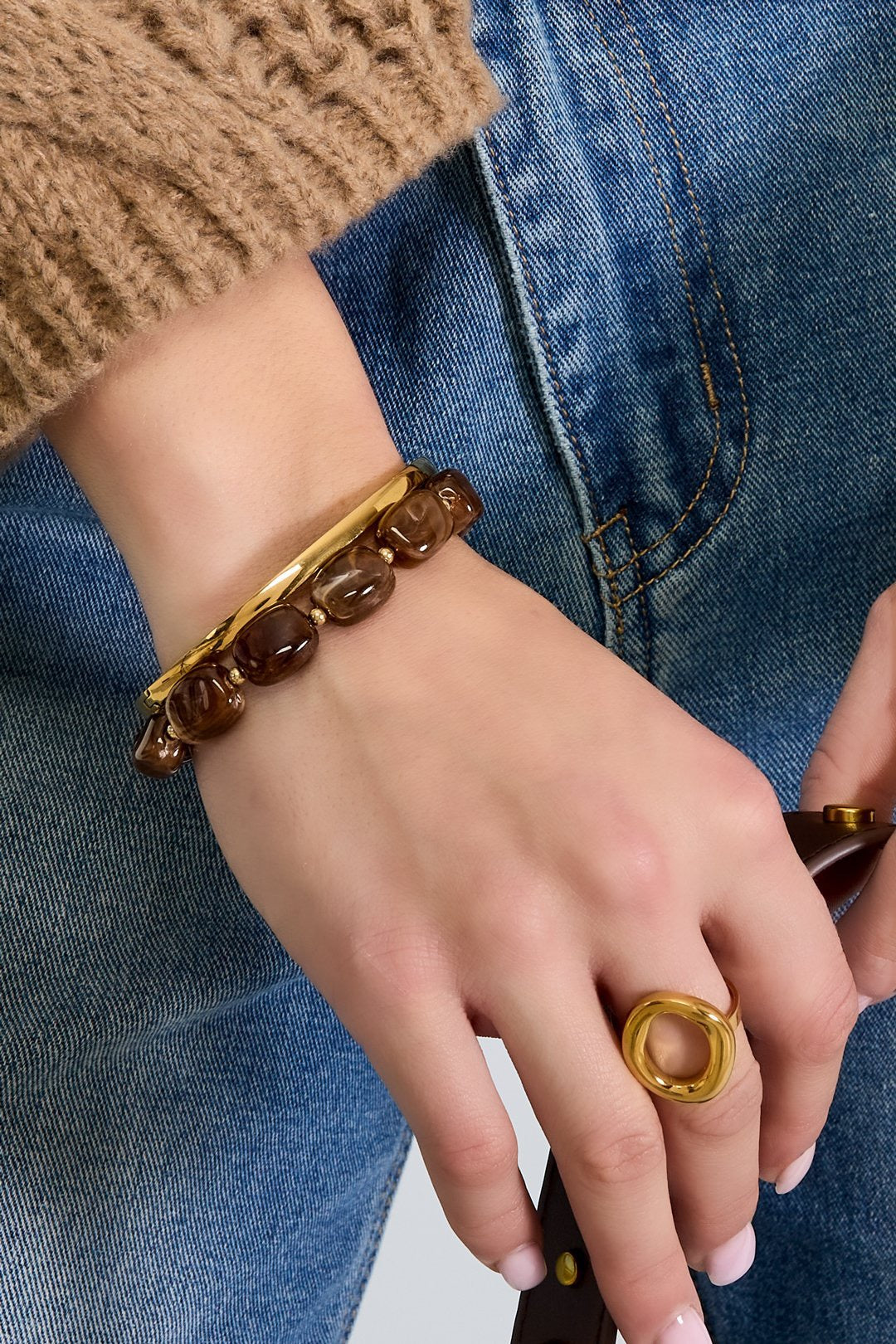 BEAD BRACELET brown