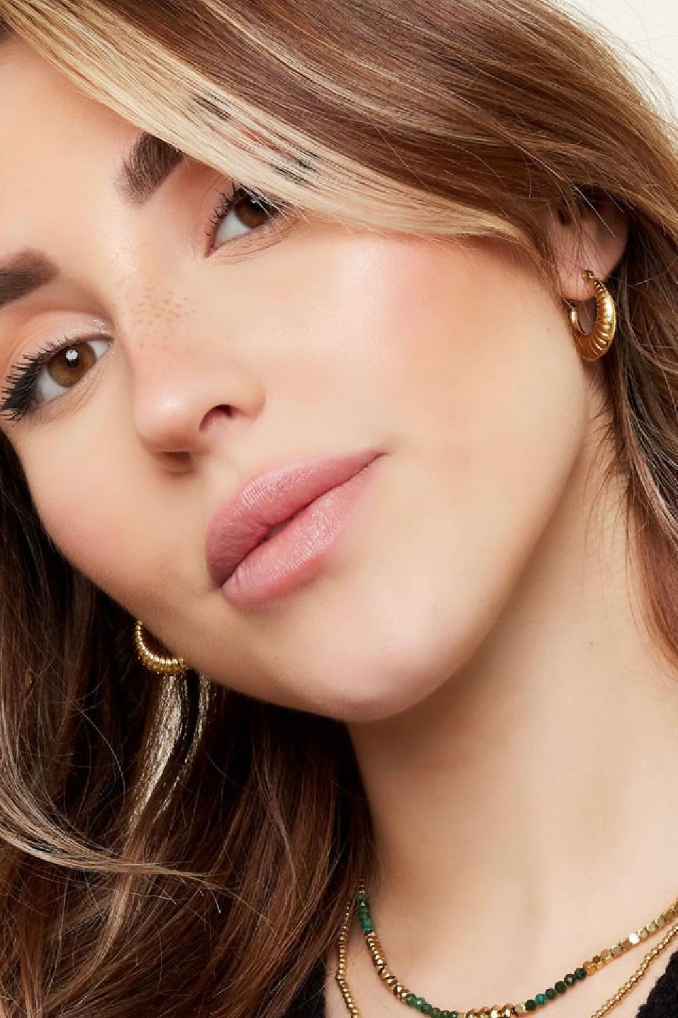 RIBBED BELLA hoops