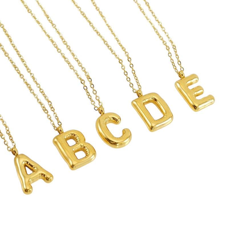 BALLOON INITIAL necklace