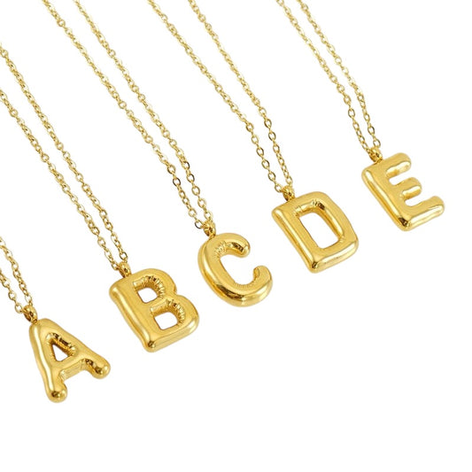 BALLOON INITIAL necklace