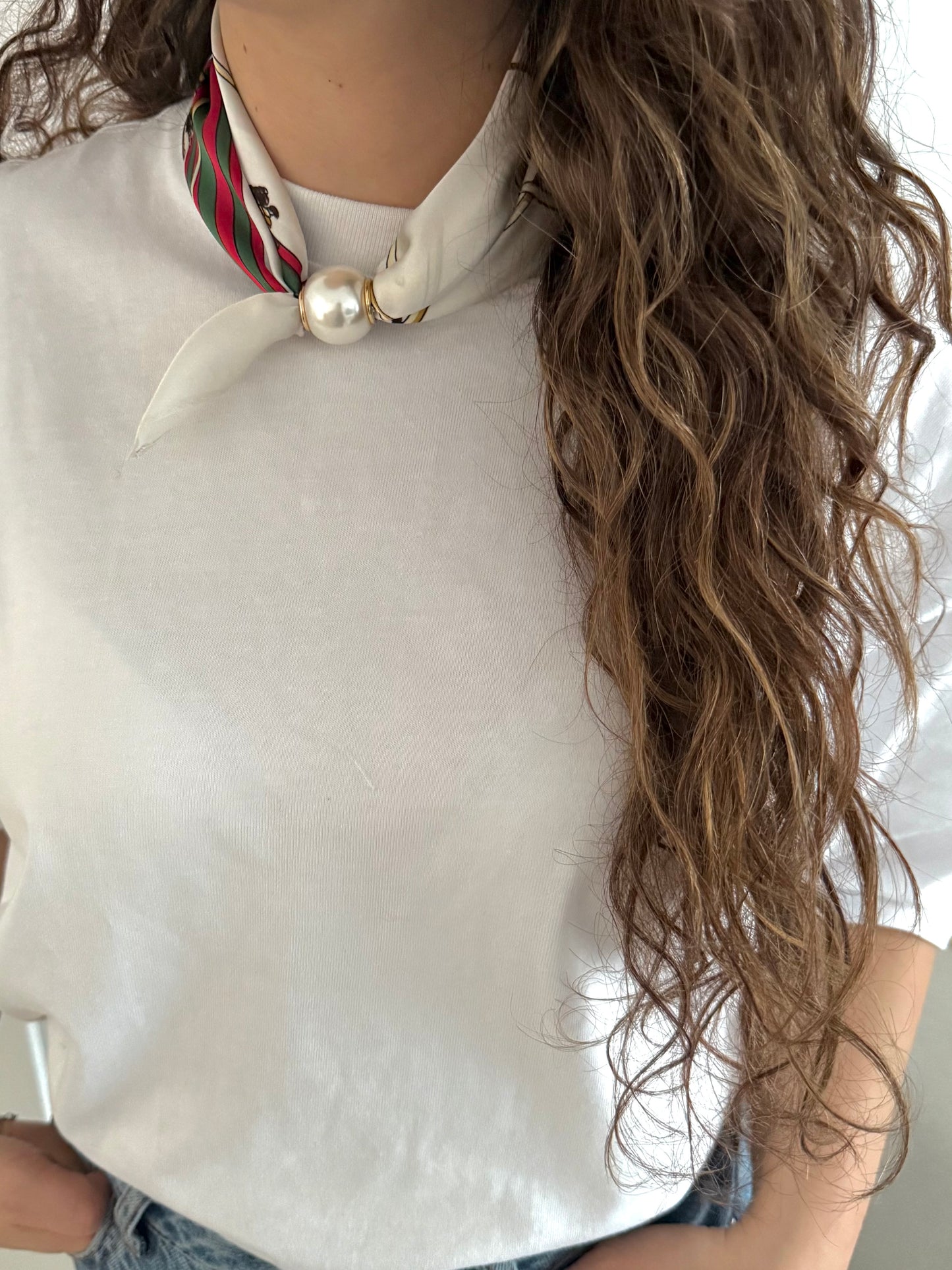 PEARL SCARF chain